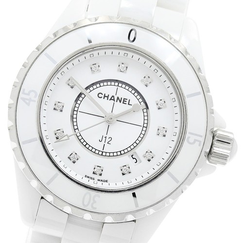 Chanel j12 h1628 - chanel, white