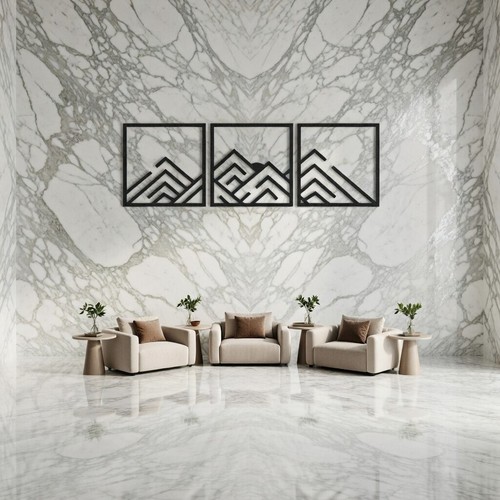 Modern geometric mountain wall - modern,