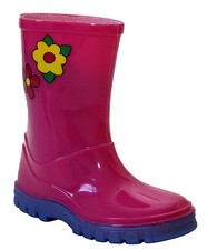 KIDS INFANTS UNISEX GIRLS BOYS RAIN WATERPROOF PUDDLE BOOTS WELLINGTON WELLIES