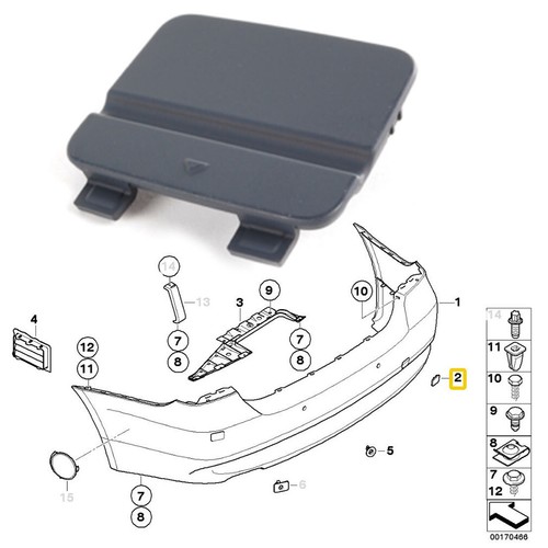 Rear bumper tow towing - bumper, eye