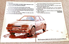 MAZDA 323 1980s - FRAMEABLE COLLECTIBLE ORIGINAL CLASSIC CAR ADVERT
