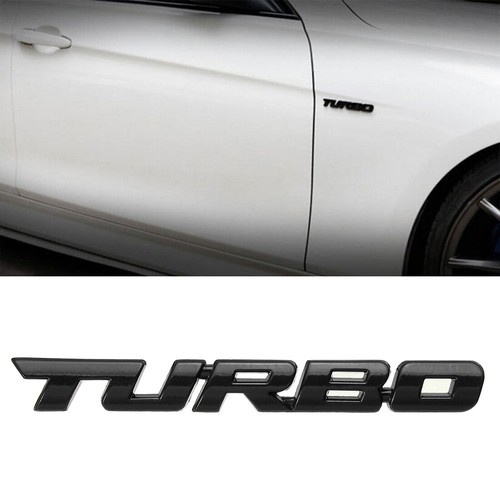 Turbo letter sport sticker - 3d,