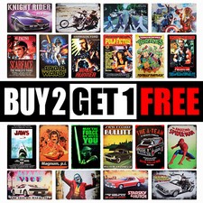 Retro film metal plaque 20x30