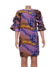 Purple & Blue Women African