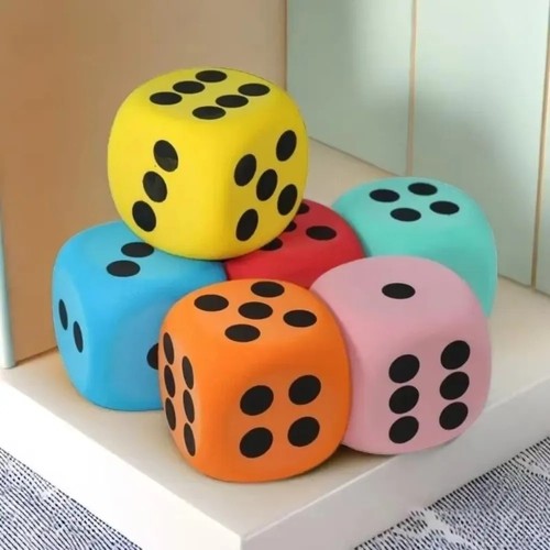 Large foam dice - large, counting