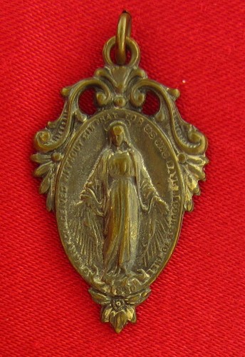 Vintage mary medal religious - vintage,