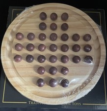 New Wooden Solitaire Game In A