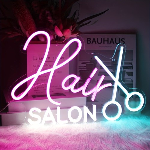 Hair salon neon led - hair,