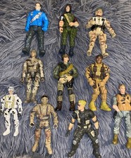 Some VINTAGE The Corps Elite Military Action Figure Bundle Mixed Lot Lanard Toys
