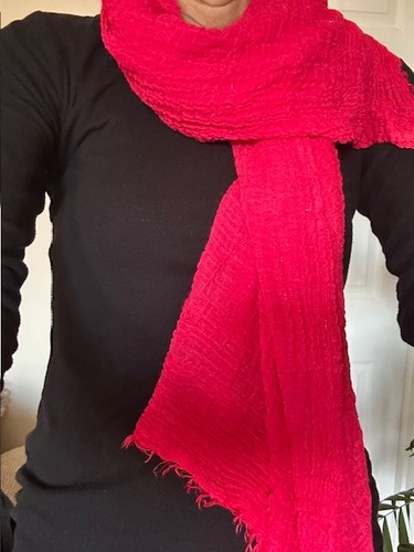 Pink cerise shawl scalf - shawl,