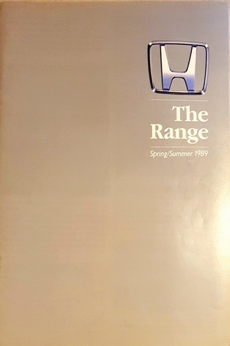 Honda cars range brochure 1989 - brochure,