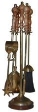 Brass companion set fireside - companion,