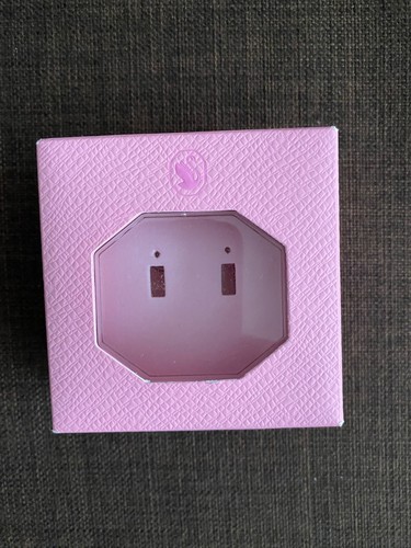Pink swarovski square earrings - pink,
