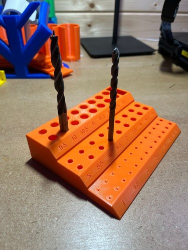 Drill bit organiser metric - drill,