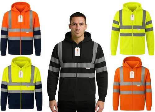 Vis zip hoodie iso 20471 - hi,