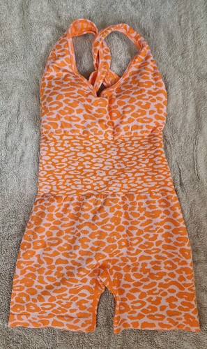 Womens seamless romper orange - seamless,