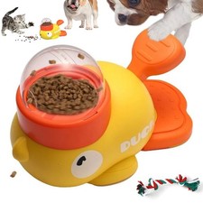 Duck Dog Food Treat Dispenser, 2-in-1 Interactive Dog Puzzle Toy &Slow Feeder UK