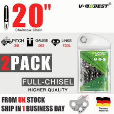 2PACK 20" Chainsaw Chain Fits