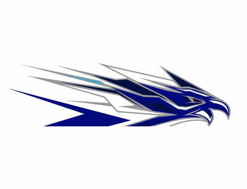 Abstract eagle sticker decal - abstract,