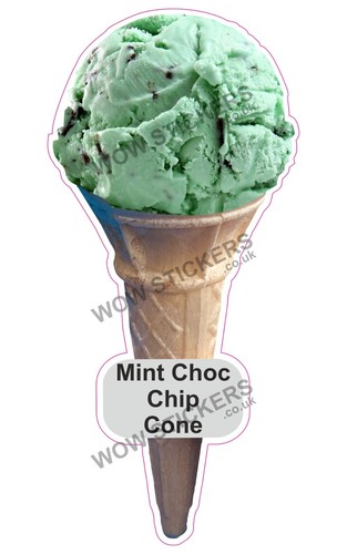 Ice cream van sticker mint - cream,