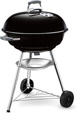 Weber Compact Kettle Charcoal Grill Barbecue BBQ 57cm Black (1321004)