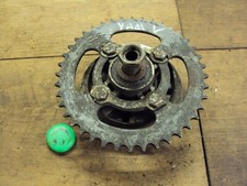 YAMAHA V 50 75 80 90 ?? REAR SPROCKET CARRIER WITH SPACER TUBE THREAD SEE PHOTOS