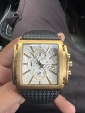 Men's Luxury Yves CAMANI Quartz Watch Gold Tone