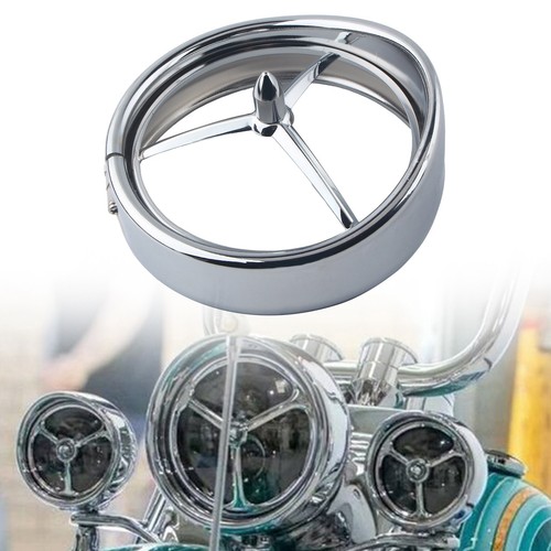 Chrome motorcycle headlight - motorcycle,