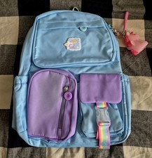 New Children Kids School Bag Girls School Backpack Waterproof - rainbow pretty. 