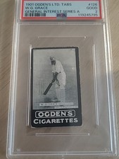 Ogden's - 'Tabs A - Cricket' (1901) - Dr. W. G. Grace (Gloucester) #126 PSA 2