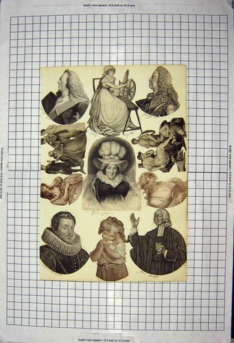Original old antique print - original,