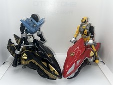 Power Ranger Dino Bike Bundle With Figures SPD Yellow & Over Drive Black