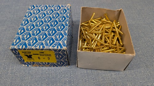 Vintage nos brass screws - vintage,