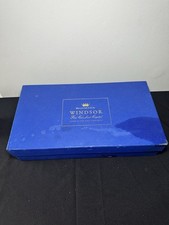 Vintage x4 Bohemia Windsor Fine Cut Lead Crystal Glasses Boxed- Czech Republic