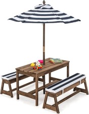Kids Wooden Picnic Table Bench