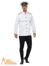 Mens Sailor Officer Seaman Captain Costume 42-44"chest Naval Uniform Fancy Dress