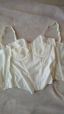 Ivory basque 34DD  bridal wear