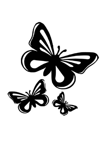 Butterfly vinyl car - 5”,