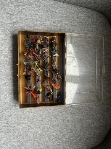 Fly fishing box with - files, (3)