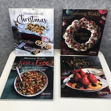 Slimming World Recipe Book X4 Bundle Festive Feasts-Christmas-Love Desserts-Fast