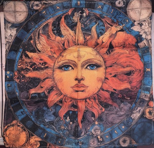 Sun god altar cloth - sun,