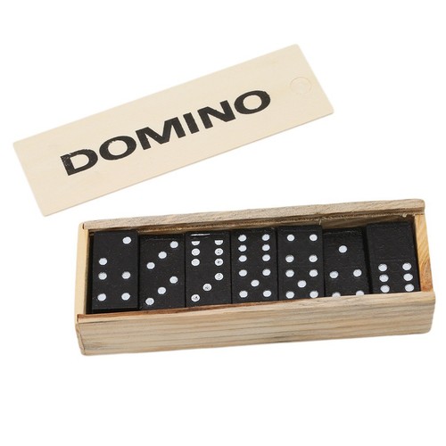 Dominoes game set wooden - set,