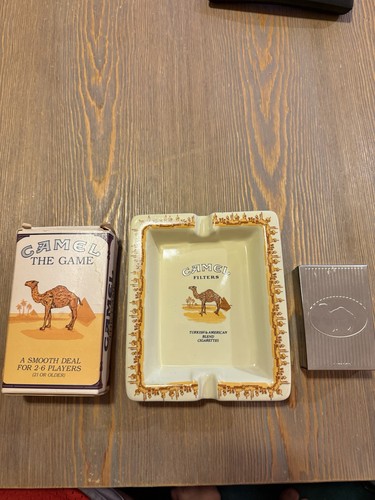 Lot vtg camel items ashtray - lot,
