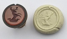 GEORGIAN RAMPANT STAG & CROWN