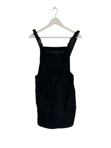 Topshop black denim pinafore - topshop,