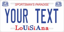 Louisiana 1989 license plate - license,