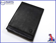 GENUINE VW LEATHER WALLET DOCUMENT FOLDER FOR HANDBOOK DRIVERS OWNERS MANUALS