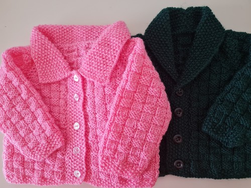 Handknitted baby boy girl - handknitted,