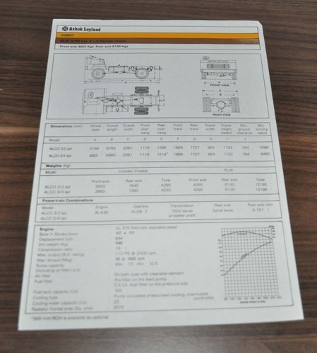 1988 ashok leyland - comet, 4x4