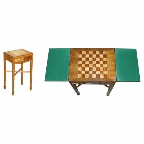 Vintage walnut satinwood games - vintage,